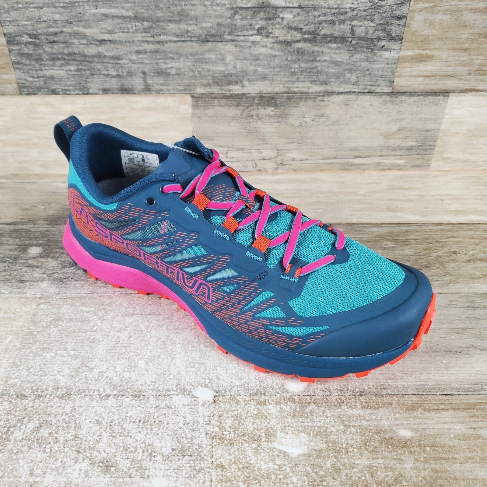 La Sportiva Jackal Ii Women Hiking Shoe Sz 6.5 Storm Blue Lagoon Lace Up Low Top